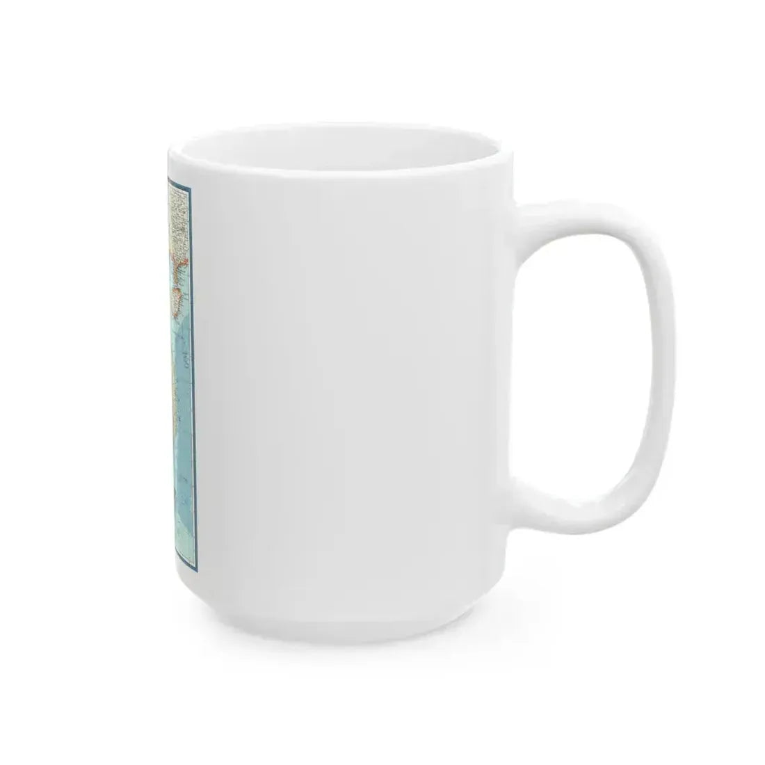 Asia - Viet Nam, Cambodia, Laos (1965) (Map) White Coffee Mug - Go Mug Yourself