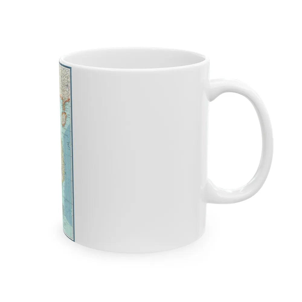 Asia - Viet Nam, Cambodia, Laos (1965) (Map) White Coffee Mug-Go Mug Yourself