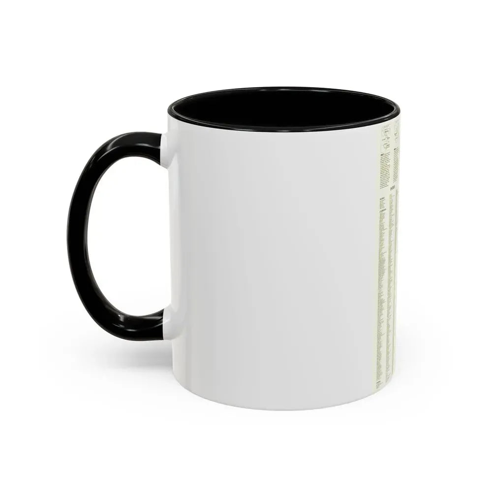 Asia - Viet Nam, Cambodia, Laos--Index (1965) (Map) Accent Coffee Mug - Go Mug Yourself