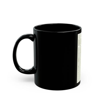 Asia - Viet Nam, Cambodia, Laos-Index (1965) (Map) Black Coffee Mug-Go Mug Yourself