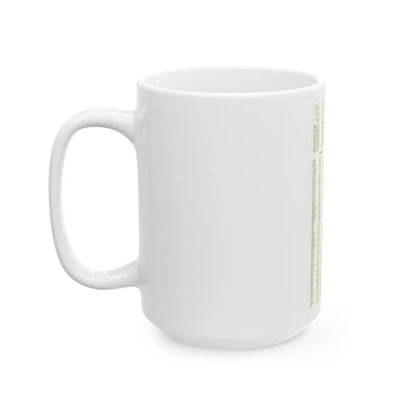 Asia - Viet Nam, Cambodia, Laos-Index (1965) (Map) White Coffee Mug-Go Mug Yourself