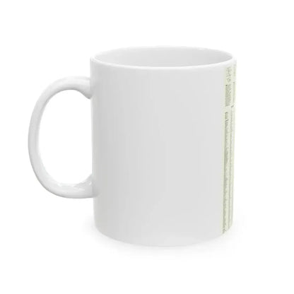 Asia - Viet Nam, Cambodia, Laos--Index (1965) (Map) White Coffee Mug - Go Mug Yourself