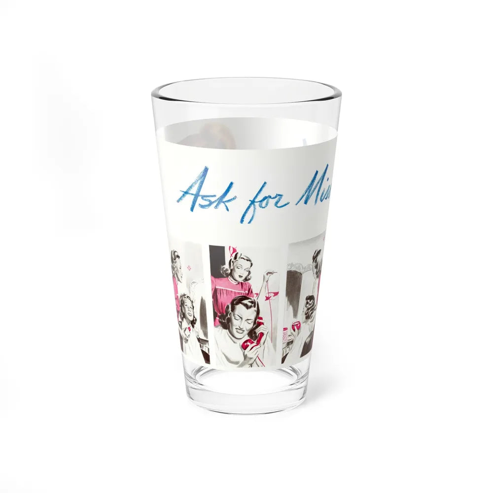 Ask for Miss Joann, 1941 (Magazine Illustration) Pint Glass 16oz-Go Mug Yourself