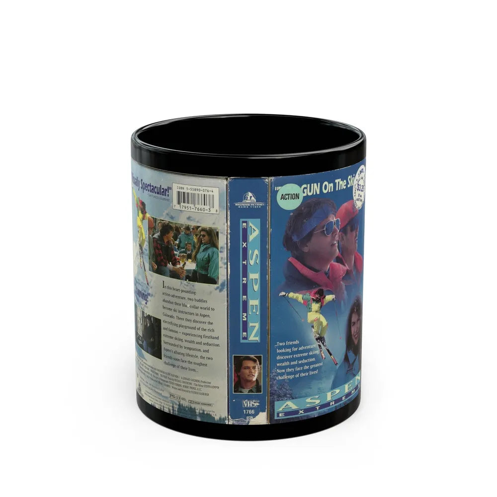 ASPEN EXTREME (VHS COVER) - Black Coffee Mug-11oz-Go Mug Yourself