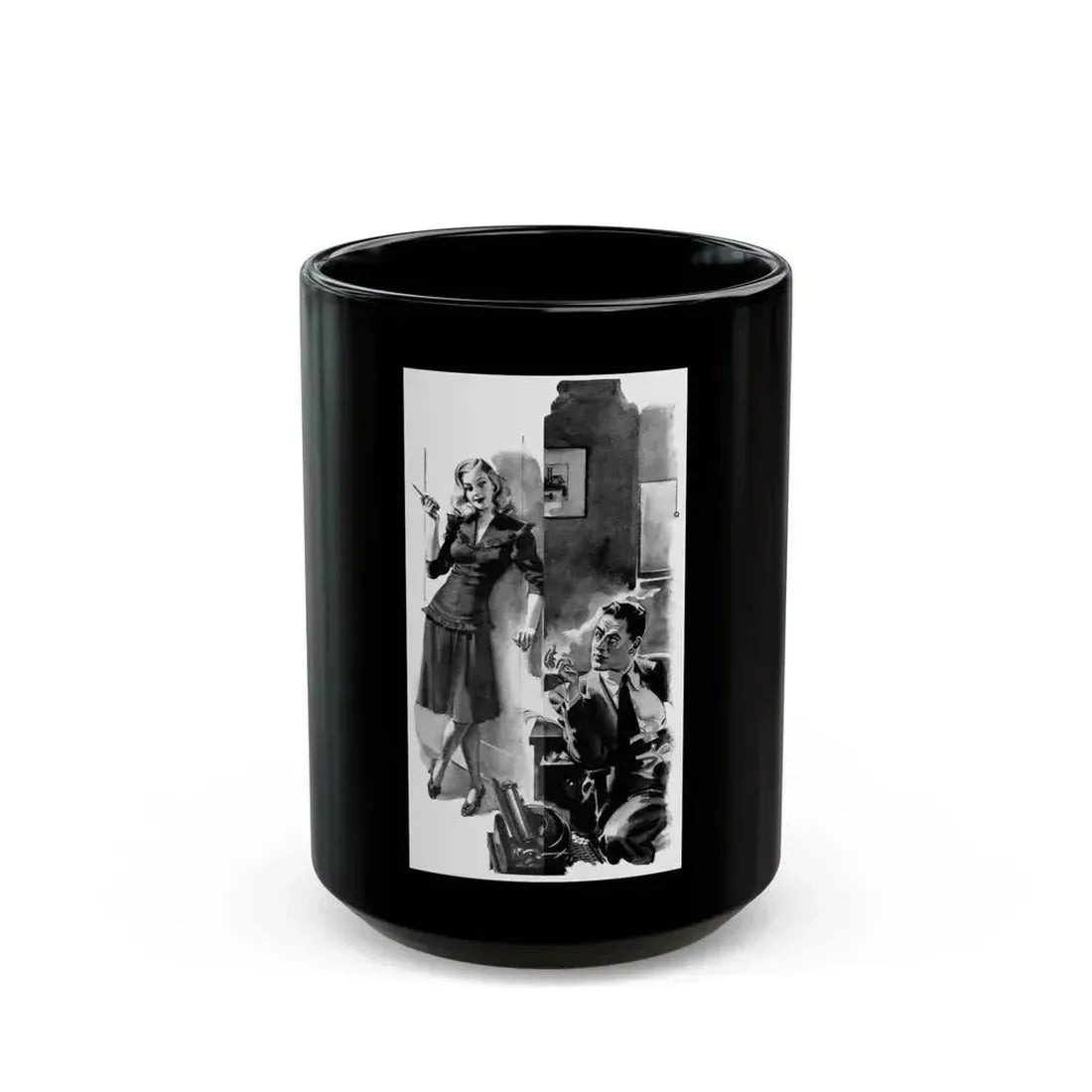 Aspirin for Highbrows, Liberty magazine, December 13, 1941 - Black Coffee Mug 15oz - Go Mug Yourself