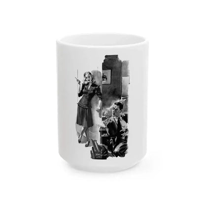 Aspirin for Highbrows, Liberty magazine, December 13, 1941 - White Coffee Mug 15oz - Go Mug Yourself