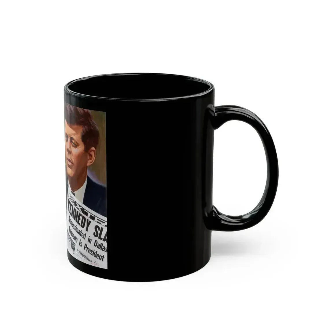 Assassination of John F. Kennedy, October 1980 - Black Coffee Mug - Go Mug Yourself