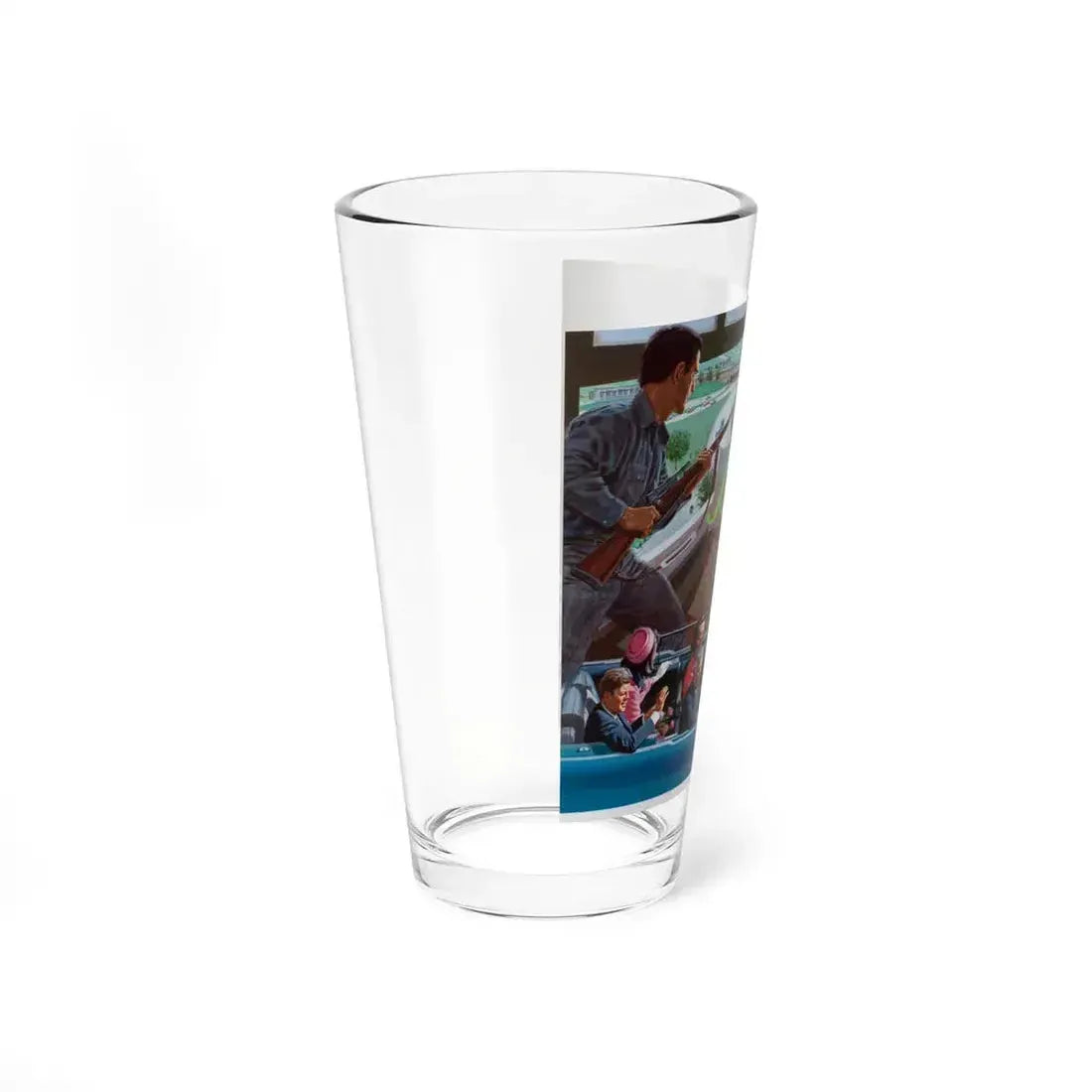 Assassination of John F. Kennedy, October 1980 (Magazine Illustration) Pint Glass 16oz - Go Mug Yourself