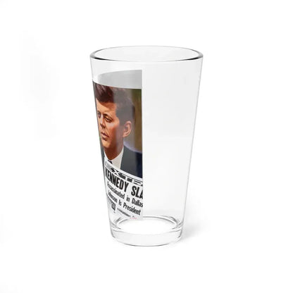 Assassination of John F. Kennedy, October 1980 (Magazine Illustration) Pint Glass 16oz - Go Mug Yourself
