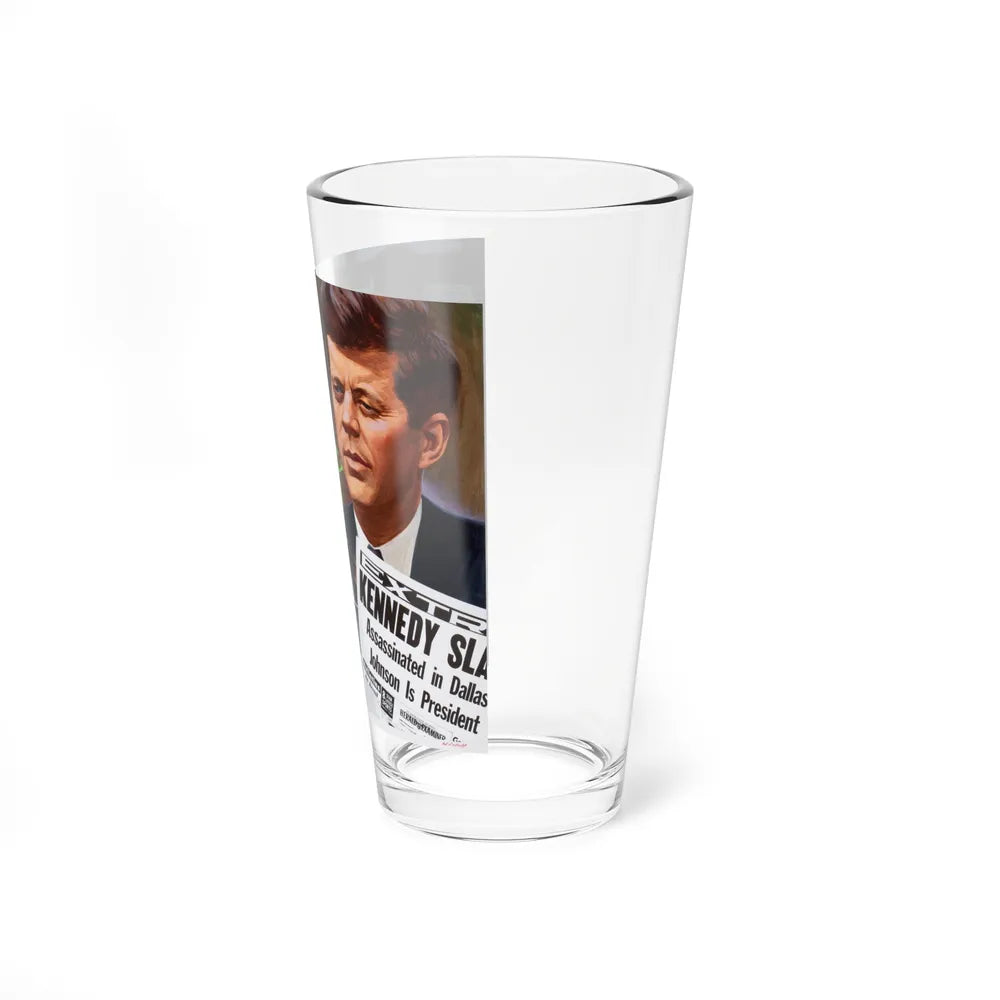 Assassination of John F. Kennedy, October 1980 (Magazine Illustration) Pint Glass 16oz-Go Mug Yourself