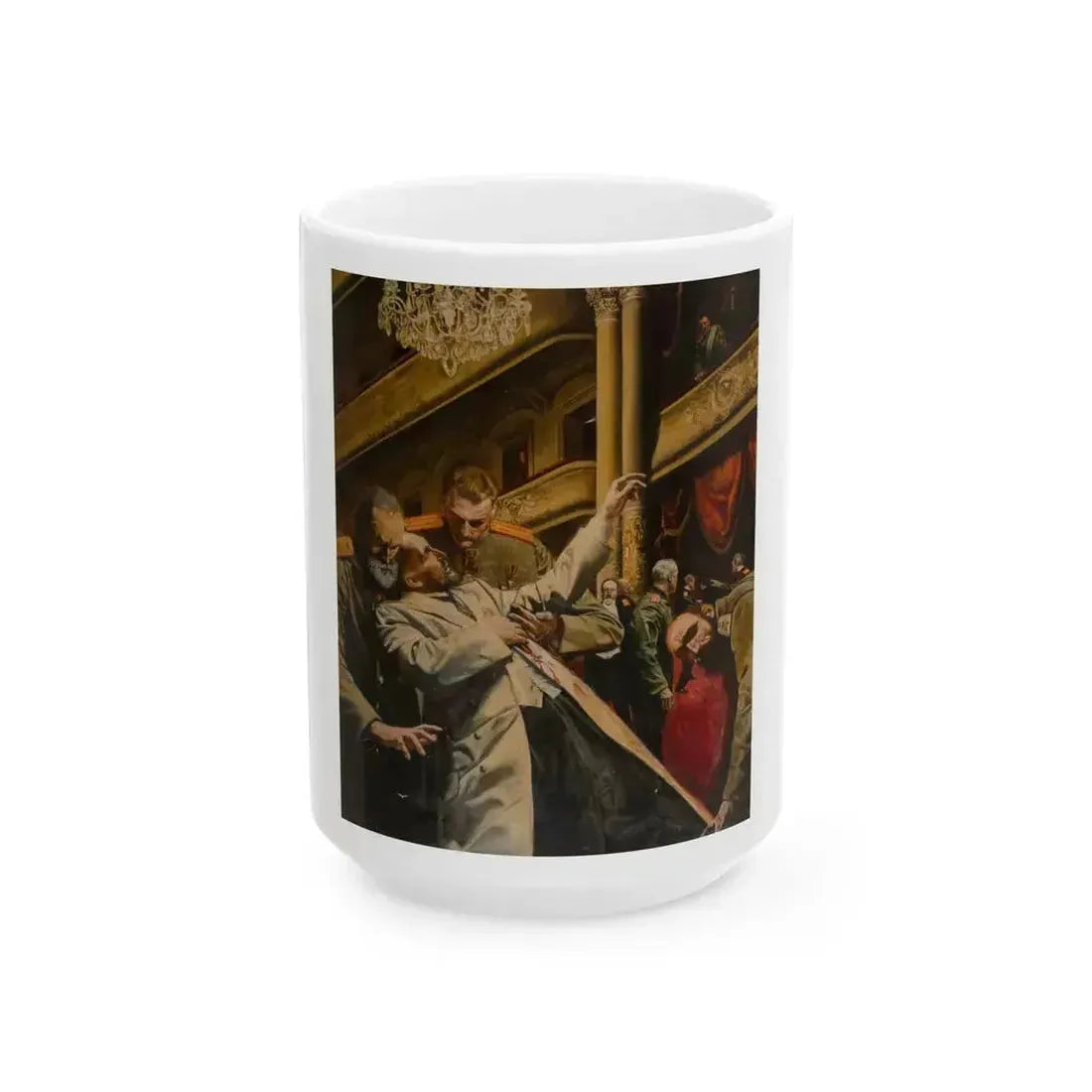 Assassination of Stolypin, Life Magazine, January 27, 1958 - White Coffee Mug 15oz - Go Mug Yourself
