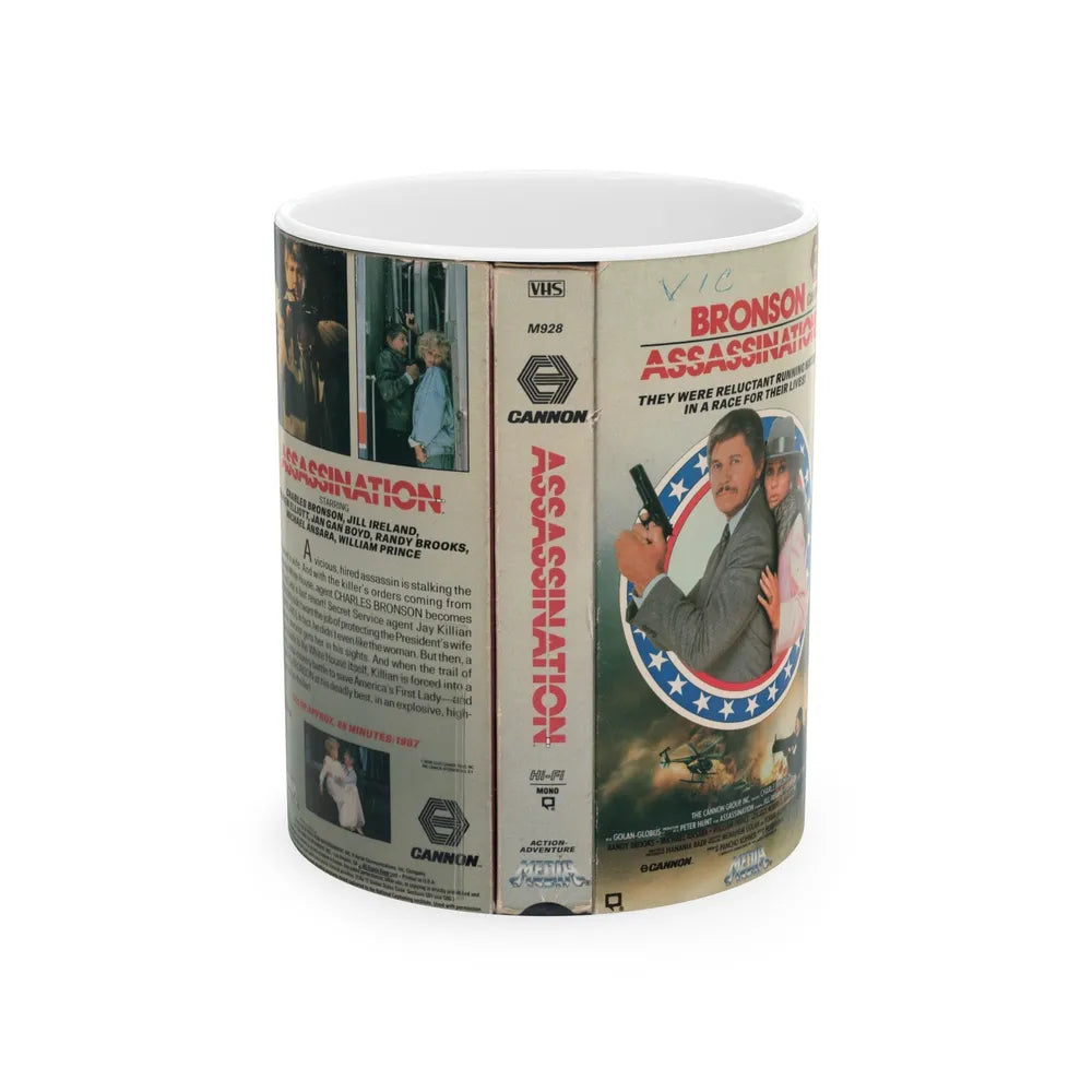 ASSASSINATION (VHS COVER) - White Coffee Mug-11oz-Go Mug Yourself