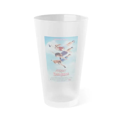 ASSAULT OF THE KILLER BIMBOS 1988 Movie Poster - Frosted Pint Glass 16oz Default Title - Go Mug Yourself