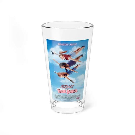 ASSAULT OF THE KILLER BIMBOS 1988 Movie Poster - Pint Glass 16oz 16oz - Go Mug Yourself