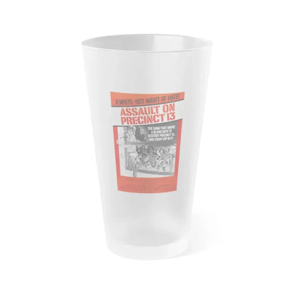 ASSAULT ON PRECINCT 13 1976 Movie Poster - Frosted Pint Glass 16oz - Go Mug Yourself