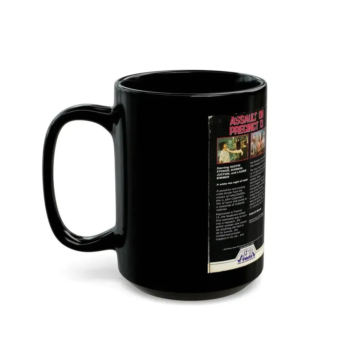 ASSAULT ON PRECINCT 13 (VHS COVER) - Black Coffee Mug - Go Mug Yourself