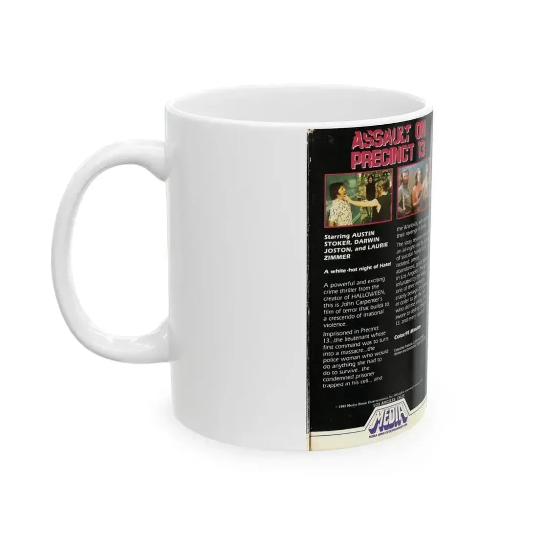 ASSAULT ON PRECINCT 13 (VHS COVER) - White Coffee Mug - Go Mug Yourself