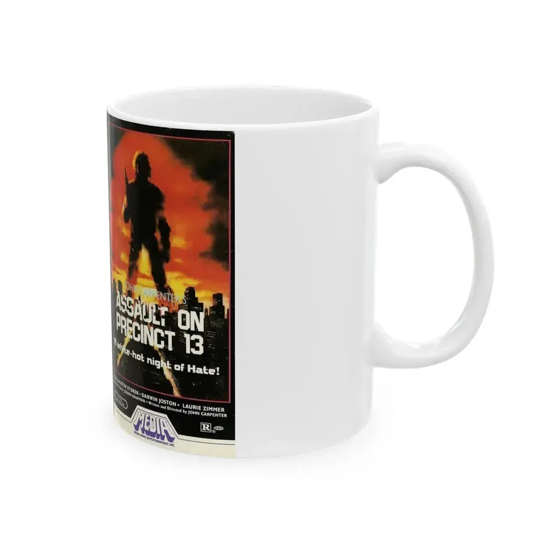 ASSAULT ON PRECINCT 13 (VHS COVER) - White Coffee Mug - Go Mug Yourself
