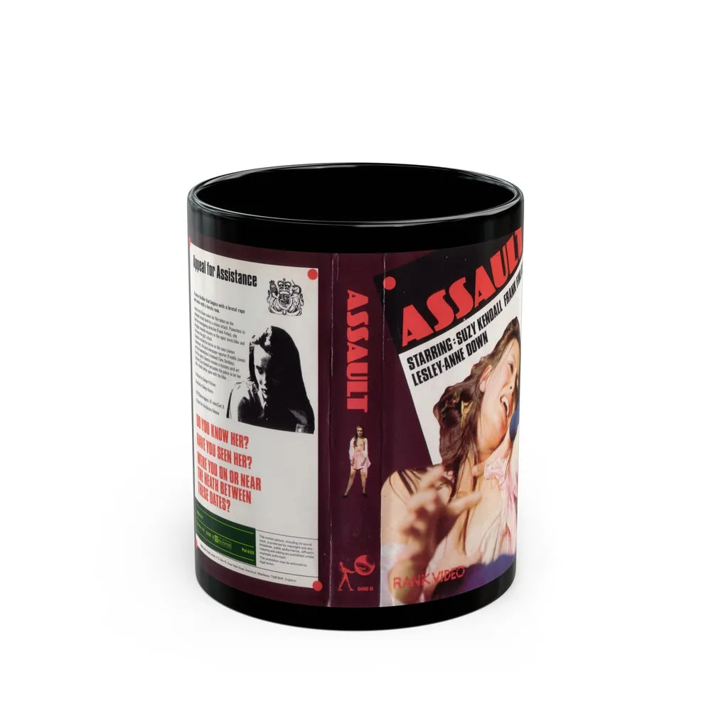 ASSAULT (VHS COVER) - Black Coffee Mug-11oz-Go Mug Yourself