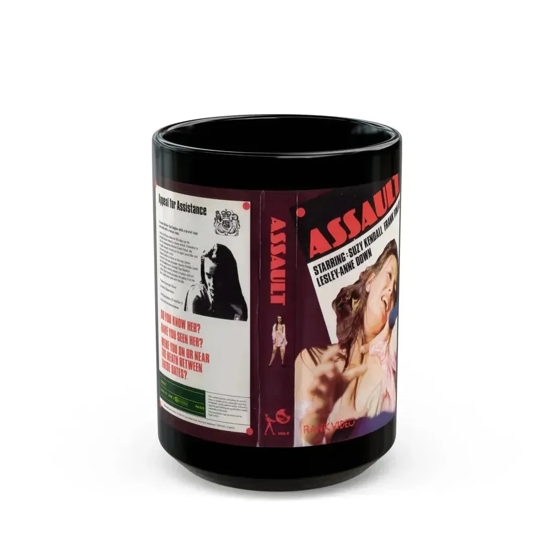ASSAULT (VHS COVER) - Black Coffee Mug 15oz - Go Mug Yourself