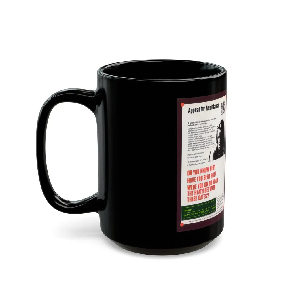 ASSAULT (VHS COVER) - Black Coffee Mug-Go Mug Yourself