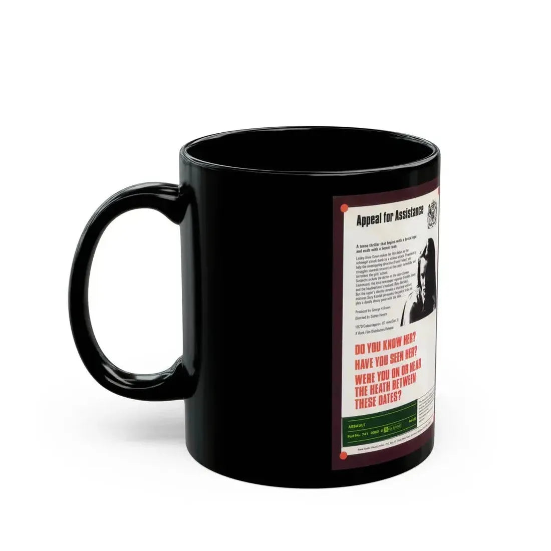 ASSAULT (VHS COVER) - Black Coffee Mug - Go Mug Yourself