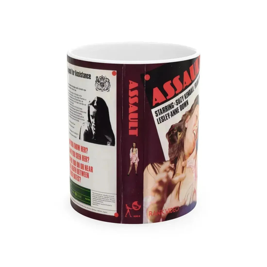 ASSAULT (VHS COVER) - White Coffee Mug 11oz - Go Mug Yourself