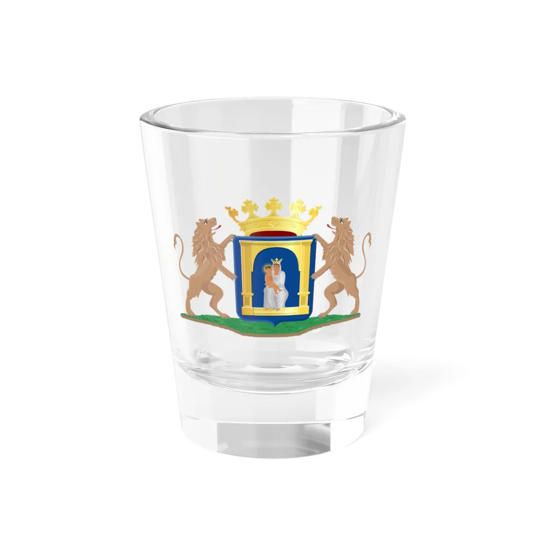 Assen wapen (Netherlands) (Coat of Arms) Shot Glass 1.5oz 1.5oz - Go Mug Yourself