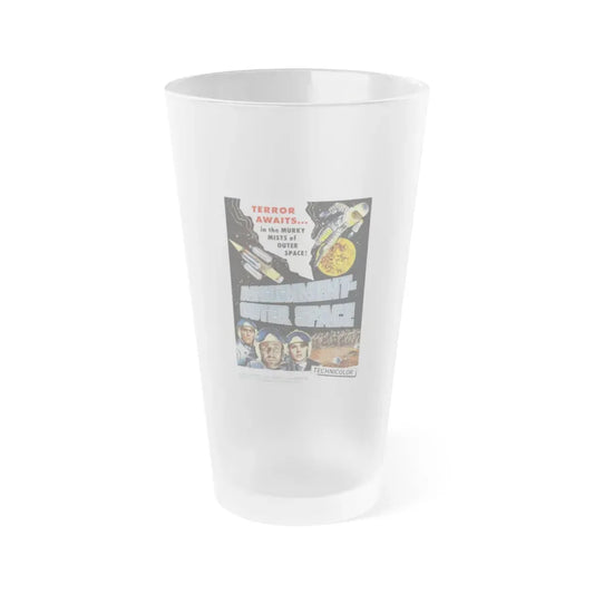ASSIGNMENT OUTER SPACE 1960 Movie Poster - Frosted Pint Glass 16oz Default Title - Go Mug Yourself