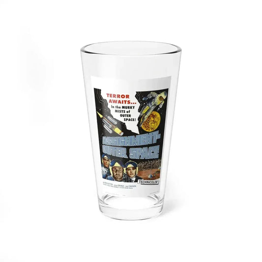 ASSIGNMENT OUTER SPACE 1960 Movie Poster - Pint Glass 16oz 16oz - Go Mug Yourself