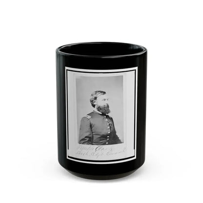 Assistant Adjunct General Temple Clark, Union Officer, Half-Length Portrait, Facing Right (U.S. Civil War) Black Coffee Mug 15oz - Go Mug Yourself