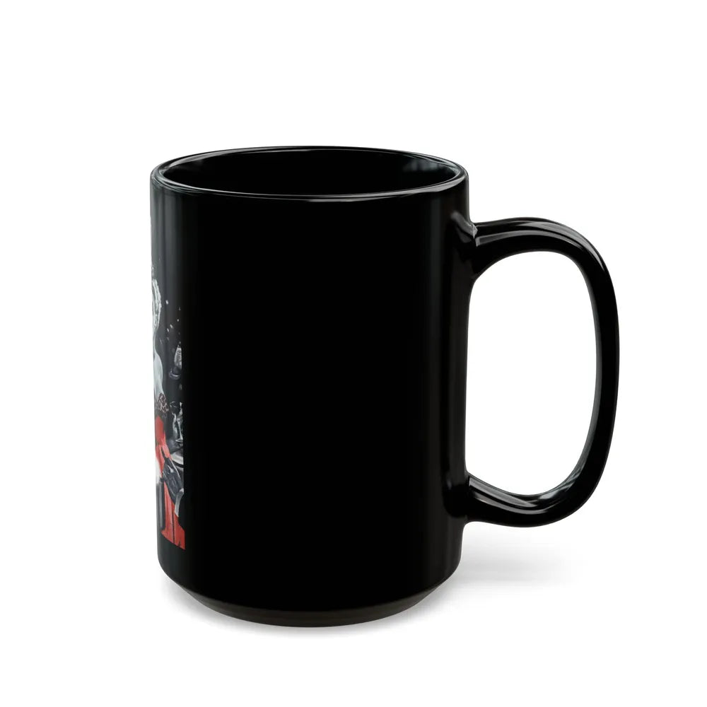 Assistant Champion, Argosy, April 1947 - Black Coffee Mug-Go Mug Yourself