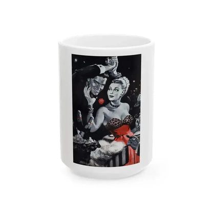 Assistant Champion, Argosy, April 1947 - White Coffee Mug 15oz - Go Mug Yourself