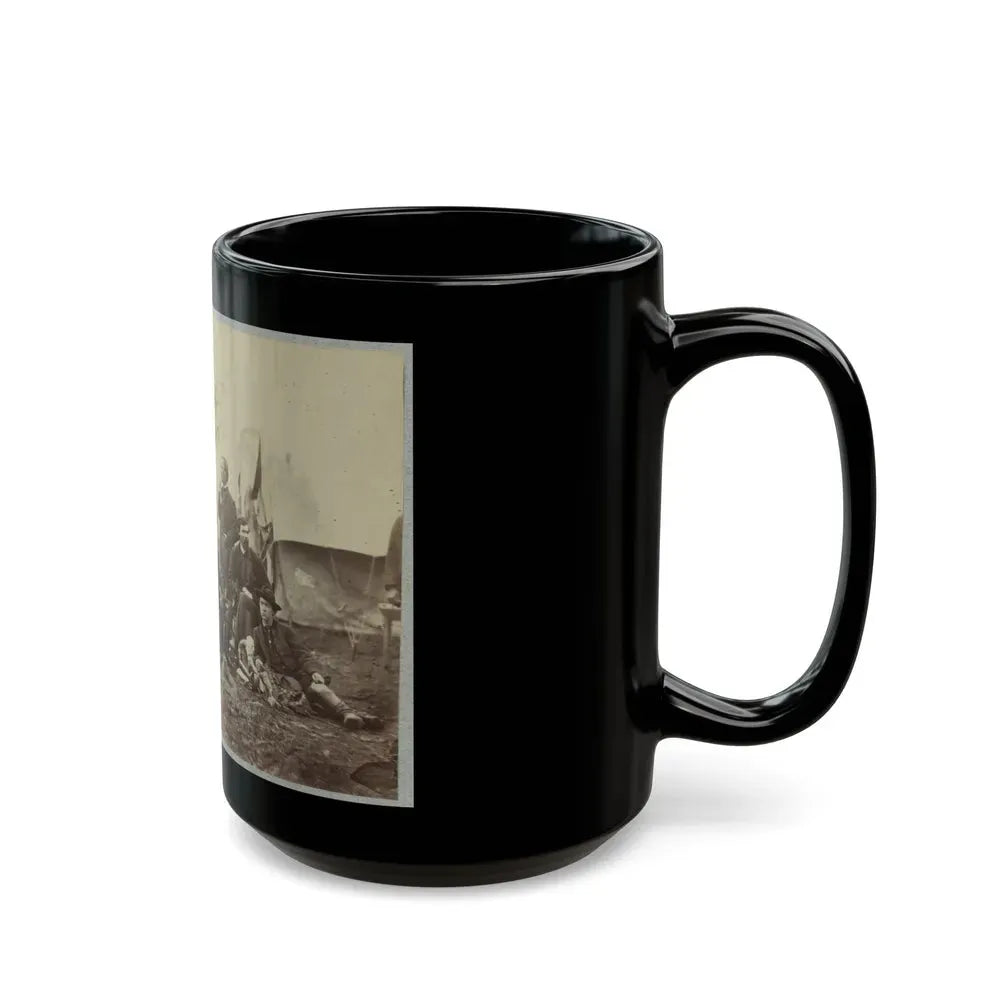 Assistant Engineers At Headquarters Army Of Potomac, Brandy Station, Va., January, 1864 (U.S. Civil War) Black Coffee Mug - Go Mug Yourself