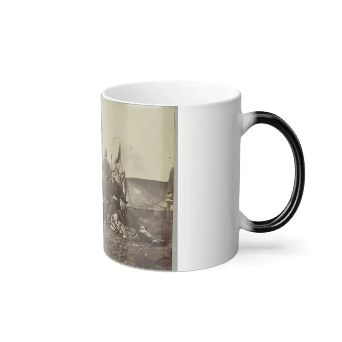 Assistant Engineers at Headquarters Army of Potomac, Brandy Station, Va., January, 1864 (U.S. Civil War) Color Changing Coffee Mug 11oz - Go Mug Yourself