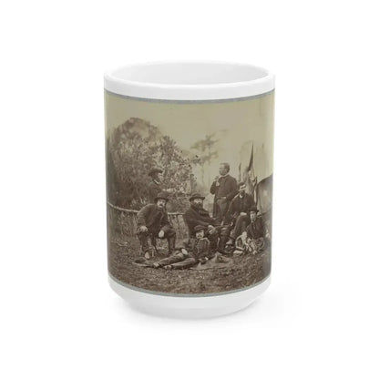 Assistant Engineers At Headquarters Army Of Potomac, Brandy Station, Va., January, 1864 (U.S. Civil War) White Coffee Mug 15oz - Go Mug Yourself