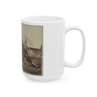 Assistant Engineers At Headquarters Army Of Potomac, Brandy Station, Va., January, 1864 (U.S. Civil War) White Coffee Mug-Go Mug Yourself