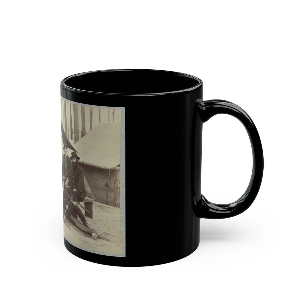 Assistant Engineers At Headquarters Army Of Potomac, November, 1864 (U.S. Civil War) Black Coffee Mug-Go Mug Yourself