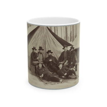 Assistant Engineers At Headquarters Army Of Potomac, November, 1864 (U.S. Civil War) White Coffee Mug-11oz-Go Mug Yourself