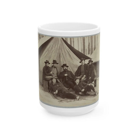 Assistant Engineers At Headquarters Army Of Potomac, November, 1864 (U.S. Civil War) White Coffee Mug-15oz-Go Mug Yourself