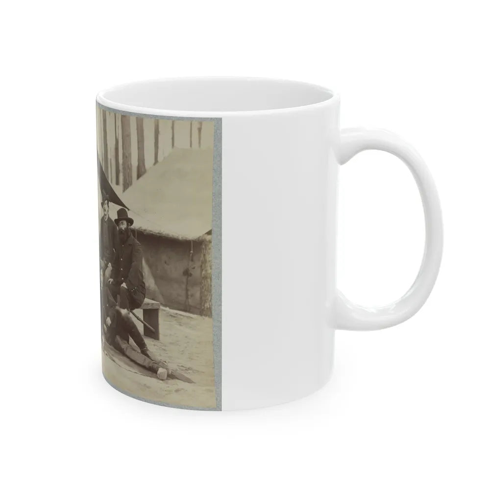 Assistant Engineers At Headquarters Army Of Potomac, November, 1864 (U.S. Civil War) White Coffee Mug-Go Mug Yourself