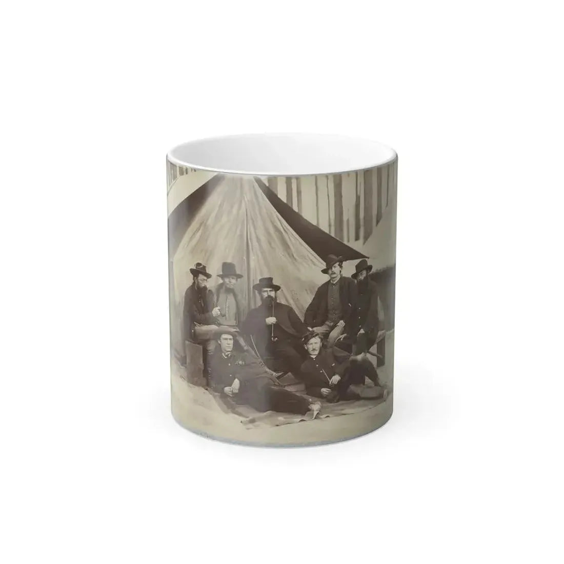 Assistant Engineers at Headquarters Army of Potomac, November, 1864 (U.S. Civil War) Color Changing Coffee Mug 11oz Default Title 11oz - Go Mug Yourself