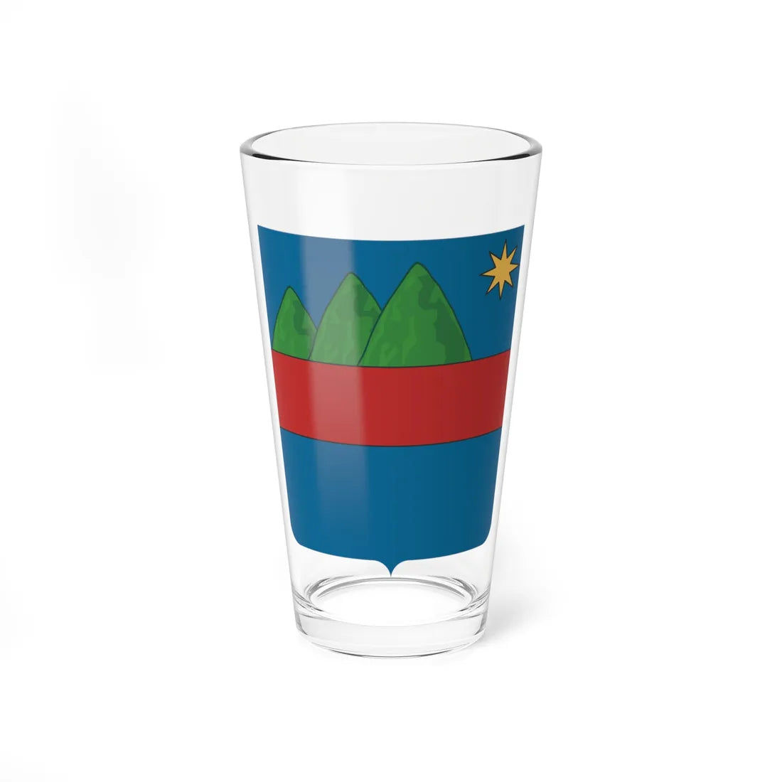 Assoro-Stemma (Italy) (Coat of Arms) Pint Glass 16oz 16oz - Go Mug Yourself