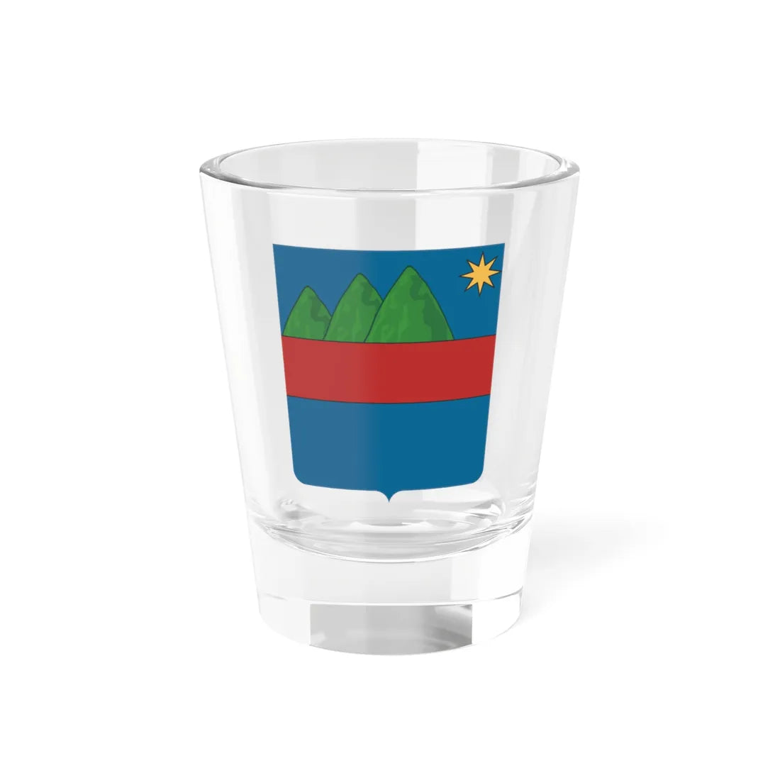 Assoro-Stemma (Italy) (Coat of Arms) Shot Glass 1.5oz 1.5oz - Go Mug Yourself