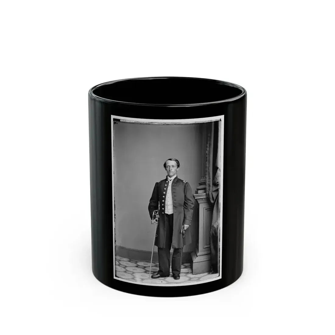 Asst. Sarg. P.C. Pease, 6th N.Y. (U.S. Civil War) Black Coffee Mug 11oz - Go Mug Yourself