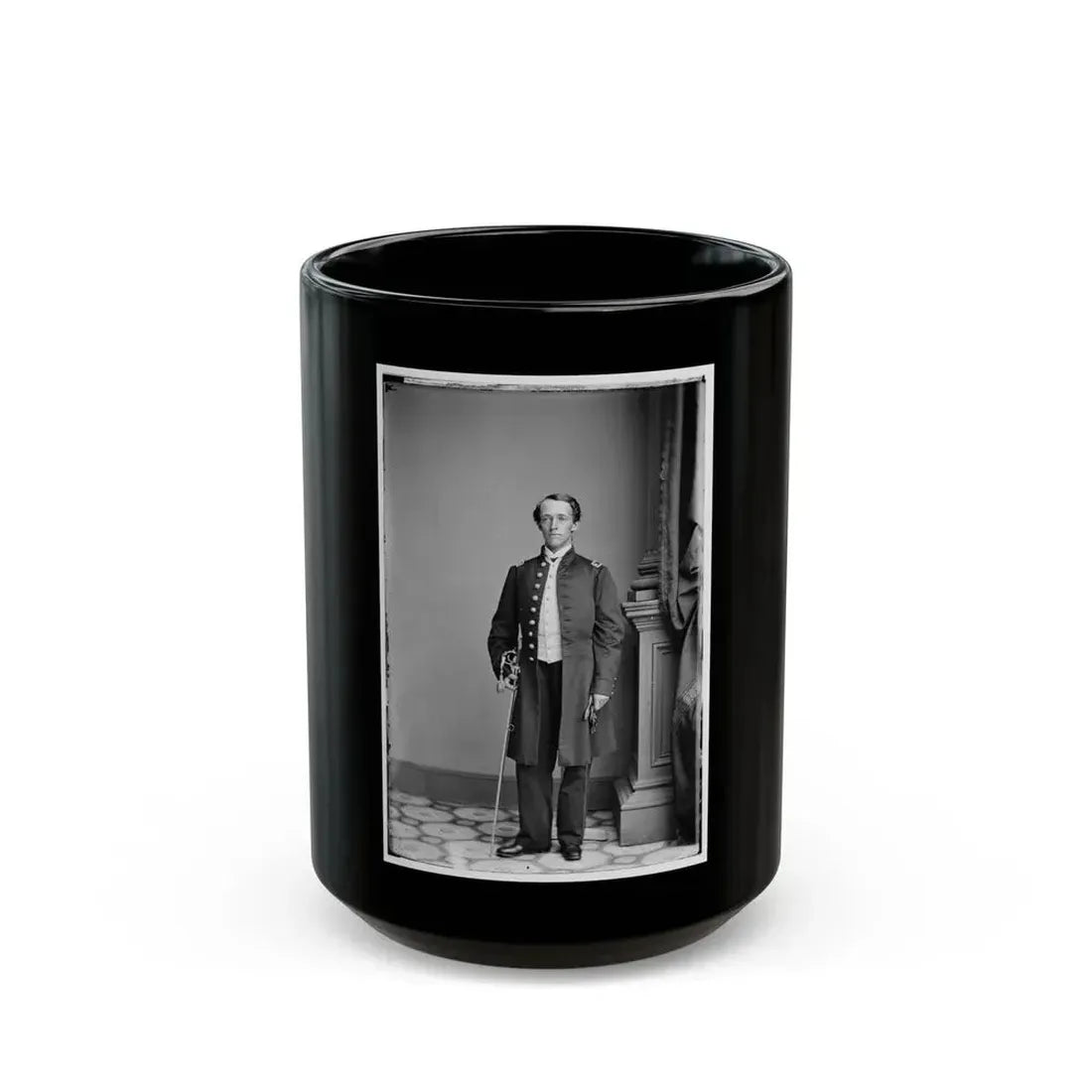 Asst. Sarg. P.C. Pease, 6th N.Y. (U.S. Civil War) Black Coffee Mug 15oz - Go Mug Yourself