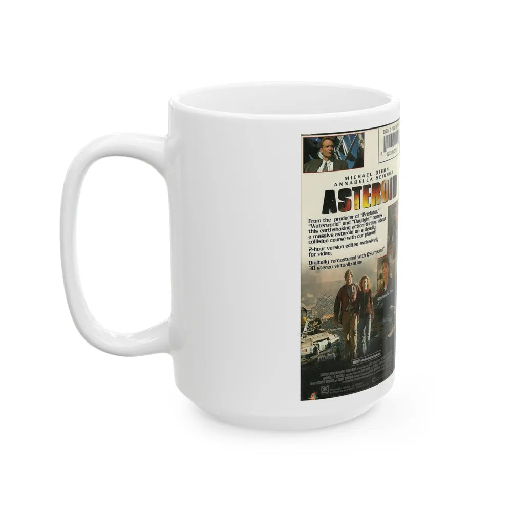 ASTEROID LIVE ENTERTAINMENT (VHS COVER) - White Coffee Mug-Go Mug Yourself