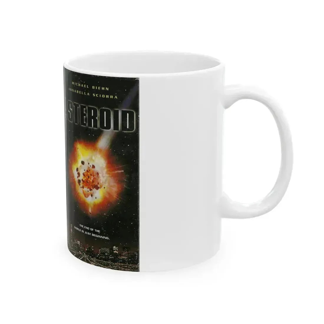 ASTEROID LIVE ENTERTAINMENT (VHS COVER) - White Coffee Mug - Go Mug Yourself
