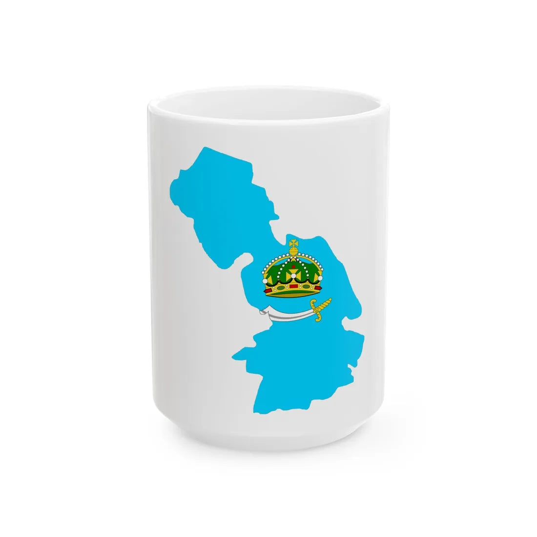 Astr-obl-geo-stub (Russia) White Coffee Mug 15oz - Go Mug Yourself