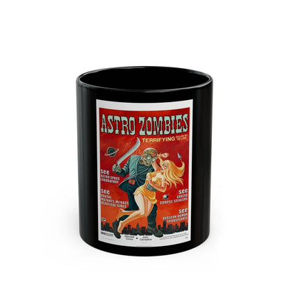 ASTRO ZOMBIES 1968 Movie Poster - Black Coffee Mug-11oz-Go Mug Yourself